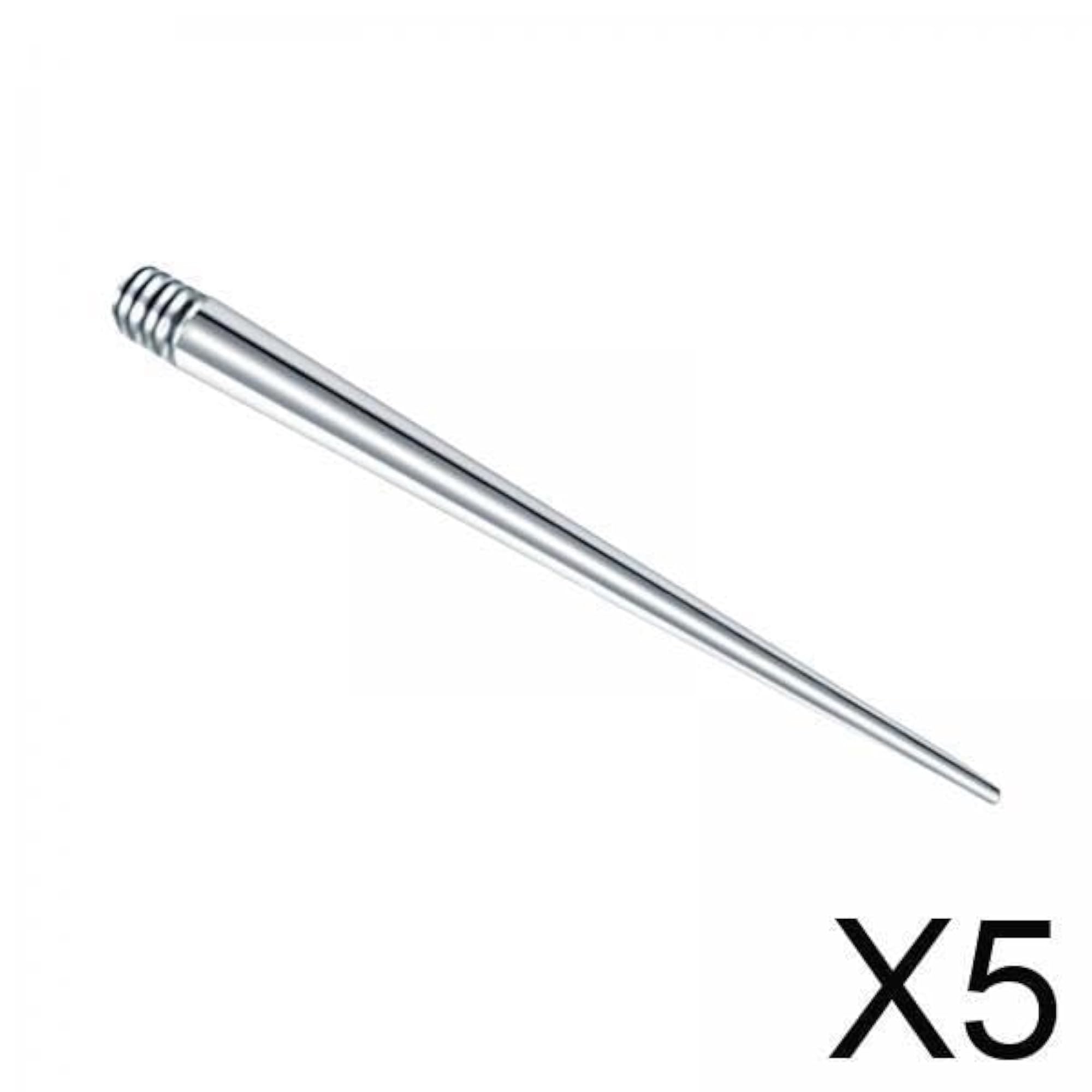 5x Threaded Taper Piercing Tool for Jewelry, Stainless Steel